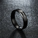 Wholesale Black step ring JDC-RS-TS018 Rings 腾穗 Wholesale Jewelry JoyasDeChina Joyas De China