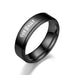 Wholesale Black step ring JDC-RS-TS018 Rings 腾穗 6MMWomen'sSally 5# Wholesale Jewelry JoyasDeChina Joyas De China