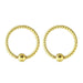 Wholesale black titanium nose ring piercing jewelry MOQ≥2 JDC-ES-Chengy008 Piercings 辰亚 Gold -6mm(moq2) Wholesale Jewelry JoyasDeChina Joyas De China