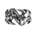 Wholesale black titanium steel dragon claw ring JDC-RS-NingL016 Rings 宁蓝 Ancient silver 1 Wholesale Jewelry JoyasDeChina Joyas De China