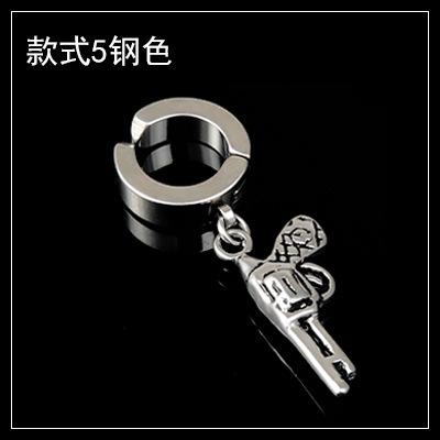Bulk Jewelry Wholesale black titanium steel ear clip JDC-MES-BS024 Wholesale factory from China YIWU China