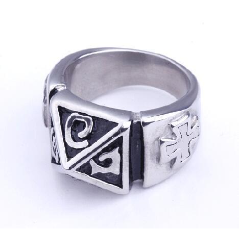 Wholesale black titanium steel love JDC-RS-NingL004 Rings 宁蓝 8 Wholesale Jewelry JoyasDeChina Joyas De China