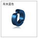 Wholesale black titanium steel men's allergy-free earrings JDC-MES-BS001 Earrings JoyasDeChina Blue Wholesale Jewelry JoyasDeChina Joyas De China
