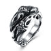 Wholesale black titanium steel ring JDC-RS-NingL013 Rings 宁蓝 1 Wholesale Jewelry JoyasDeChina Joyas De China