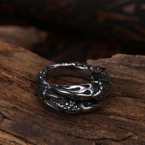 Wholesale black titanium steel ring JDC-RS-NingL013 Rings 宁蓝 Wholesale Jewelry JoyasDeChina Joyas De China