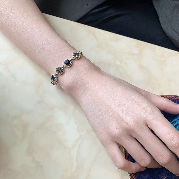 Wholesale black zircon bracelet JDC-BT-BY009 Bracelet 宝钰 Wholesale Jewelry JoyasDeChina Joyas De China