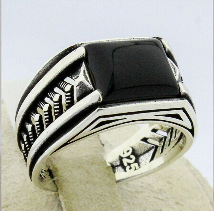 Wholesale Black Zircon Electroplated Metal Rings JDC-RS-WN-084 Rings 薇妮 AJZ3587 NO.6 Wholesale Jewelry JoyasDeChina Joyas De China
