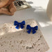 Wholesale blue alloy Bow Earrings JDC-ES-MS191 Earrings JoyasDeChina 4 Wholesale Jewelry JoyasDeChina Joyas De China
