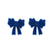 Wholesale blue alloy Bow Earrings JDC-ES-MS191 Earrings JoyasDeChina Wholesale Jewelry JoyasDeChina Joyas De China
