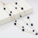 Bulk Jewelry Wholesale blue alloy crystal necklace JDC-NE-D604 Wholesale factory from China YIWU China