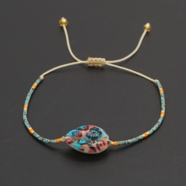 Bulk Jewelry Wholesale blue beach wind shell diamond eye bracelet JDC-gbh337 Wholesale factory from China YIWU China