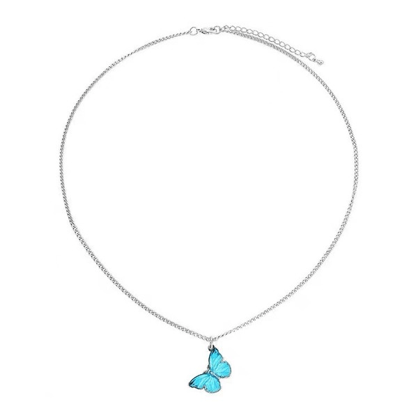 Wholesale Blue Butterfly Alloy Bracelet Necklace JDC-BT-ZhanY019 Bracelet 展言 Wholesale Jewelry JoyasDeChina Joyas De China