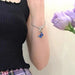 Wholesale Blue Butterfly Alloy Bracelet Necklace JDC-BT-ZhanY019 Bracelet 展言 light blue bracelet Wholesale Jewelry JoyasDeChina Joyas De China