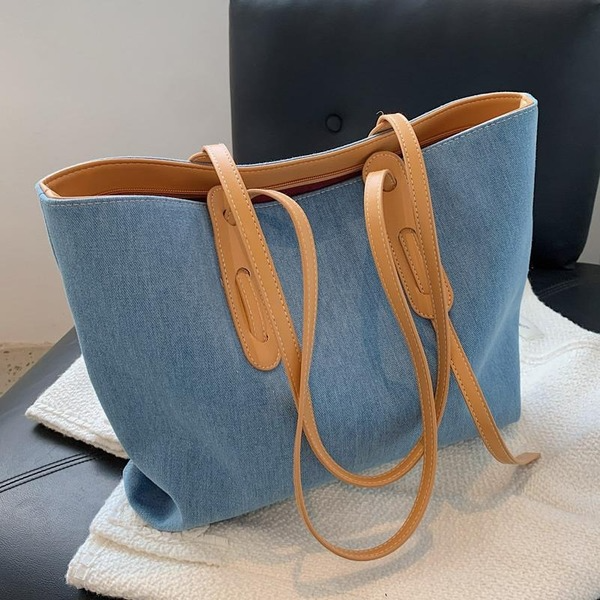 Bulk Jewelry Wholesale blue canvas shoulder bag for ladies JDC-LB-ZM044 Wholesale factory from China YIWU China