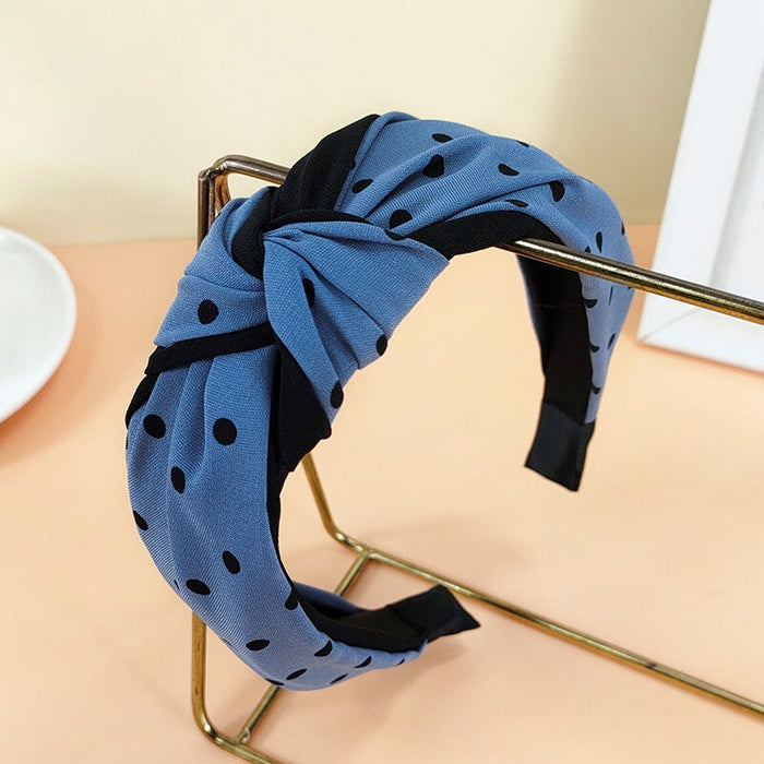 Wholesale blue cloth hairband JDC-HD-O364 Headband 潮炫 Blue Wholesale Jewelry JoyasDeChina Joyas De China