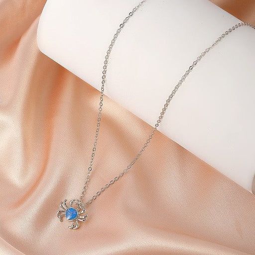 Wholesale Blue Crab Alloy Necklaces JDC-NE-A073 Necklaces 妙雅 Wholesale Jewelry JoyasDeChina Joyas De China