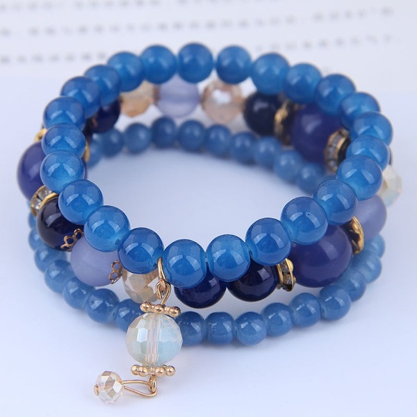 Bulk Jewelry Wholesale blue crystal opal wing tassel Bracelet  JDC-BT-RXWY002 Wholesale factory from China YIWU China