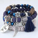 Bulk Jewelry Wholesale blue crystal opal wing tassel Bracelet  JDC-BT-RXWY002 Wholesale factory from China YIWU China