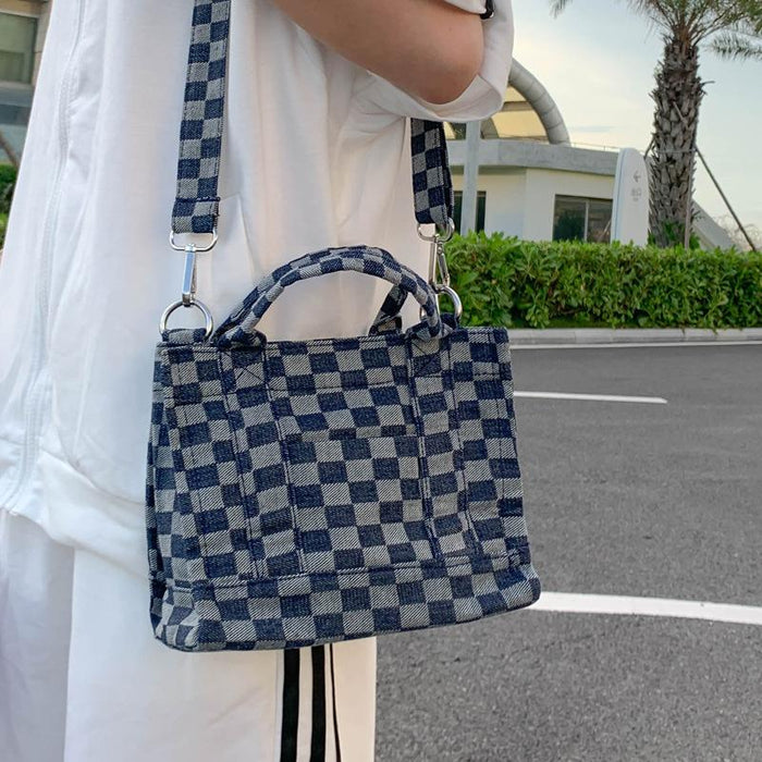 Bulk Jewelry Wholesale blue denim one-shoulder stiletto bag JDC-LB-ZM049 Wholesale factory from China YIWU China