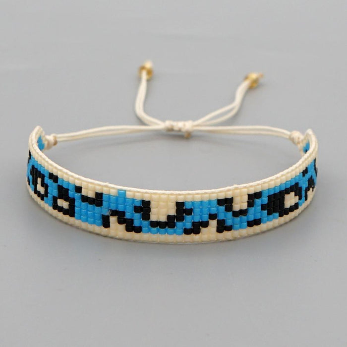 Bulk Jewelry Wholesale blue diamond shell hand-woven bracelet JDC-gbh324 Wholesale factory from China YIWU China