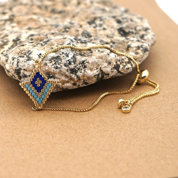 Bulk Jewelry Wholesale blue geometric beaded bracelet JDC-gbh317 Wholesale factory from China YIWU China