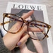 Wholesale blue light proof flat lens large frame sunglasses JDC-SG-JinF041 Sunglasses 星尚 coffe Wholesale Jewelry JoyasDeChina Joyas De China