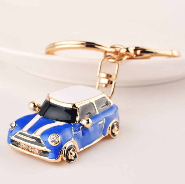 Bulk Jewelry Wholesale blue metal beetle mini car keychain JDC-KC-YY021 Wholesale factory from China YIWU China