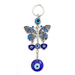 Bulk Jewelry Wholesale blue metal butterfly key fob evil's Eye JDC-KC-BD003 Wholesale factory from China YIWU China