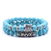 Bulk Jewelry Wholesale blue natural stone owl tiger eye bracelet JDC-BT-JH004 Wholesale factory from China YIWU China