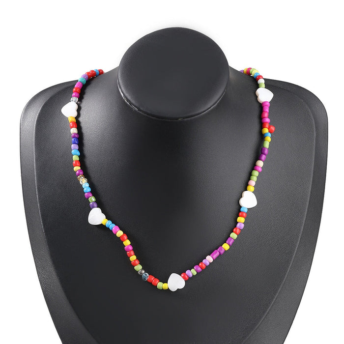 Wholesale blue pearl necklace JDC-NE-JL202 Necklaces 氿乐 multicolor Wholesale Jewelry JoyasDeChina Joyas De China