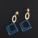 Bulk Jewelry Wholesale blue resin earrings JDC-ES-RL146 Wholesale factory from China YIWU China