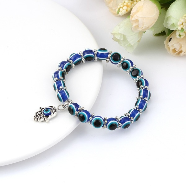 Bulk Jewelry Wholesale blue resin evil's eye bracelet female JDC-BT-BD006 Wholesale factory from China YIWU China