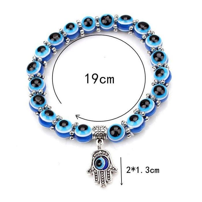 Bulk Jewelry Wholesale blue resin evil's eye bracelet female JDC-BT-BD006 Wholesale factory from China YIWU China