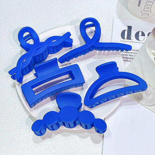 Wholesale Blue Resin Hair Clips JDC-HC-GSHX096 Hair Clips 恒曦 Wholesale Jewelry JoyasDeChina Joyas De China