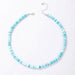 Wholesale blue resin single layer necklace JDC-NE-C170 NECKLACE 咏歌 Wholesale Jewelry JoyasDeChina Joyas De China