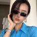 Bulk Jewelry Wholesale blue resin square sunglasses JDC-SG-KD020 Wholesale factory from China YIWU China