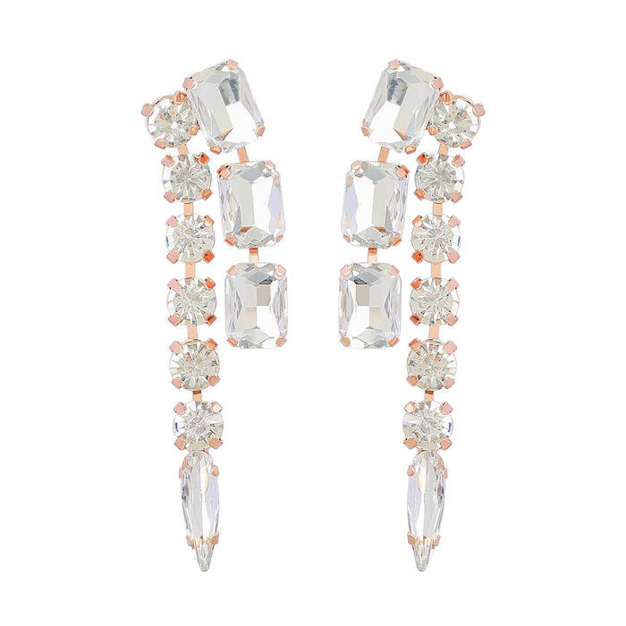 Wholesale Blue Rhinestone Earrings JDC-ES-JL920 Earrings 氿乐 White Wholesale Jewelry JoyasDeChina Joyas De China