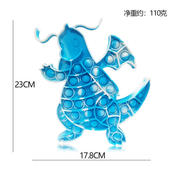 Wholesale blue silicone decompression toys (F)JDC-FT-Bais003 fidgets toy 百思 blue and white Wholesale Jewelry JoyasDeChina Joyas De China