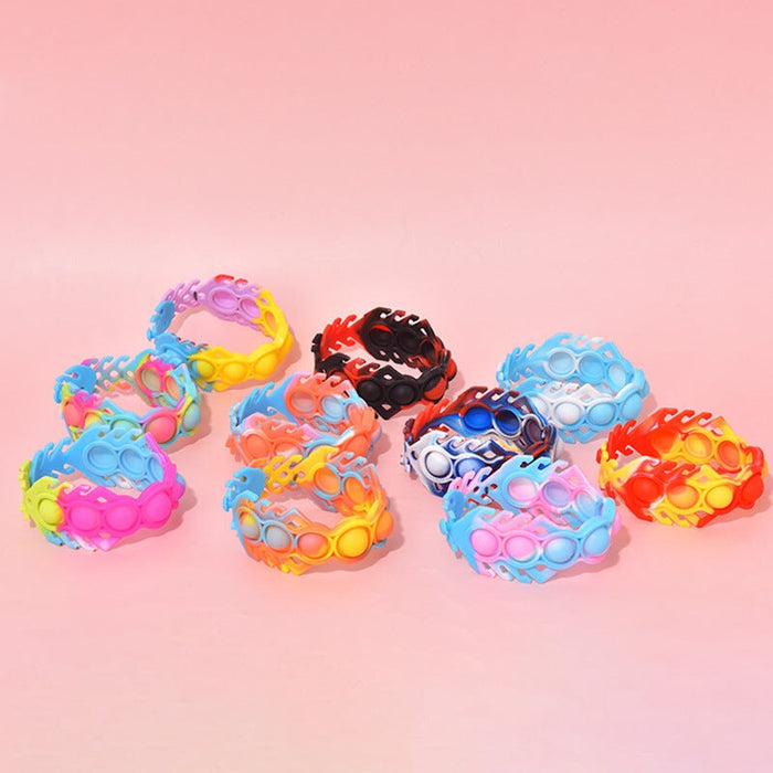 Wholesale blue silicone multifunctional bracelet JDC-FT-Bais006 fidgets toy 百思 Wholesale Jewelry JoyasDeChina Joyas De China