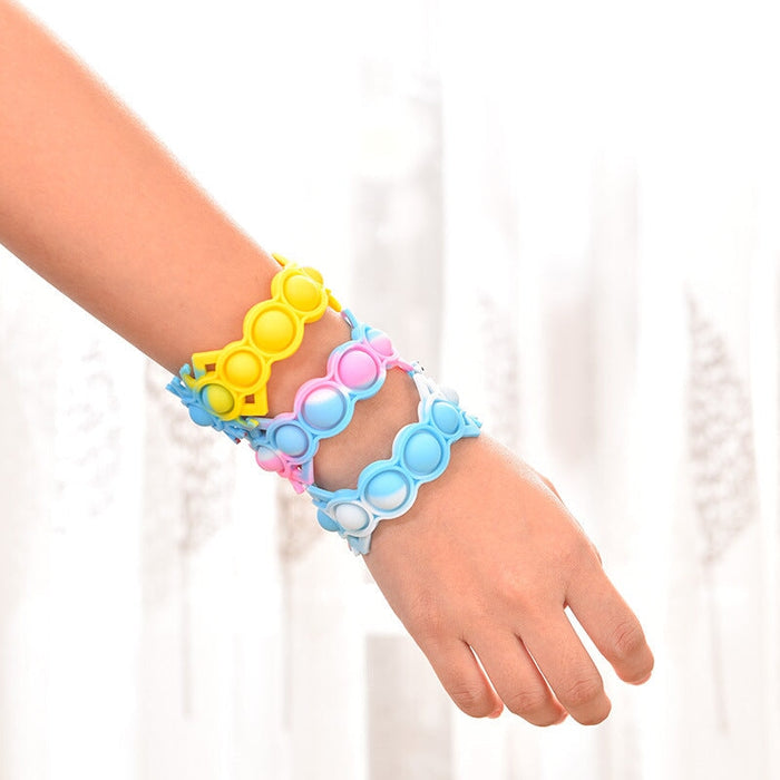 Wholesale blue silicone multifunctional bracelet JDC-FT-Bais006 fidgets toy 百思 Wholesale Jewelry JoyasDeChina Joyas De China