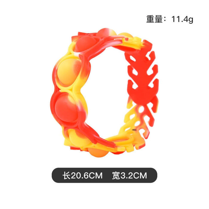 Wholesale blue silicone multifunctional bracelet JDC-FT-Bais006 fidgets toy 百思 D Wholesale Jewelry JoyasDeChina Joyas De China