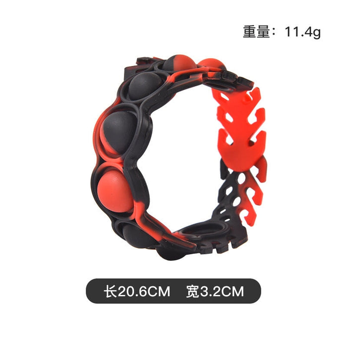 Wholesale blue silicone multifunctional bracelet JDC-FT-Bais006 fidgets toy 百思 E Wholesale Jewelry JoyasDeChina Joyas De China