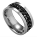 Wholesale blue stainless steel rotating ring JDC-RS-RXSFL010 Rings 尚芙乐 Wholesale Jewelry JoyasDeChina Joyas De China