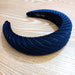 Bulk Jewelry Wholesale blue striped velvet sponge headband JDC-HD-O116 Wholesale factory from China YIWU China