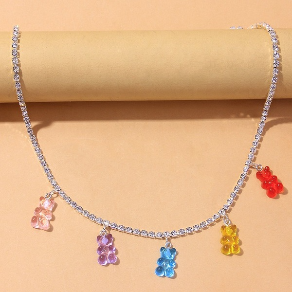 Bulk Jewelry Wholesale Body Jewelry Candy color resin bear Alloy JDC-BJ-XS017 Wholesale factory from China YIWU China