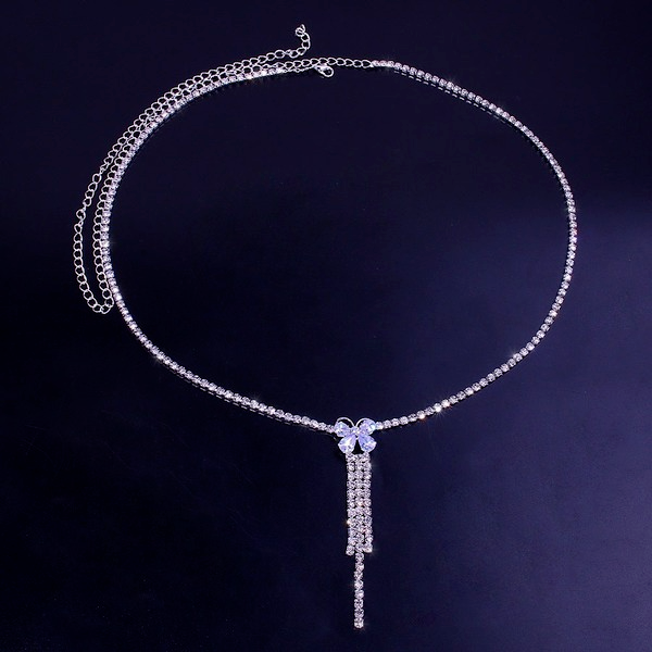 Bulk Jewelry Wholesale Body Jewelry Silver full diamond butterfly Alloy JDC-BJ-XS011 Wholesale factory from China YIWU China