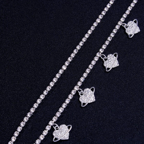 Bulk Jewelry Wholesale Body Jewelry Silver full diamond love heart Alloy JDC-BJ-XS010 Wholesale factory from China YIWU China