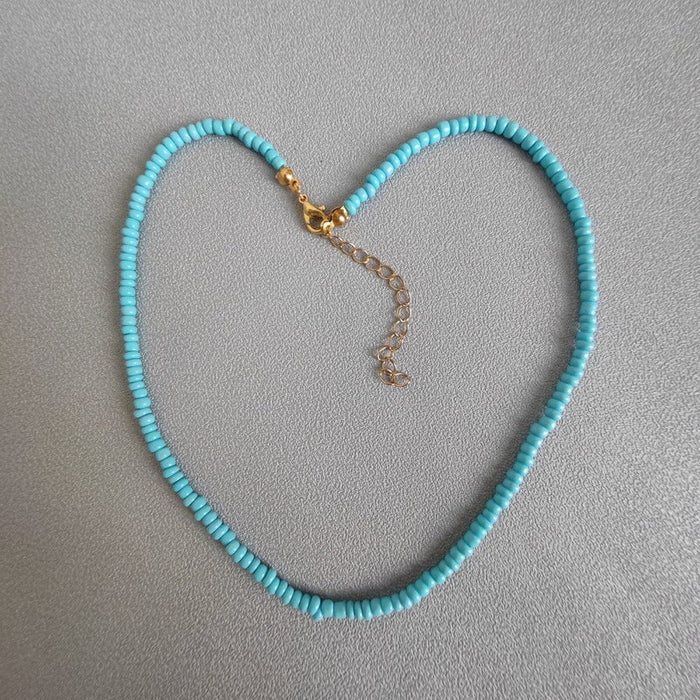 Wholesale Bohemian colored rice Bead Necklace JDC-NE-YinH007 Necklaces 颖皓 l Wholesale Jewelry JoyasDeChina Joyas De China
