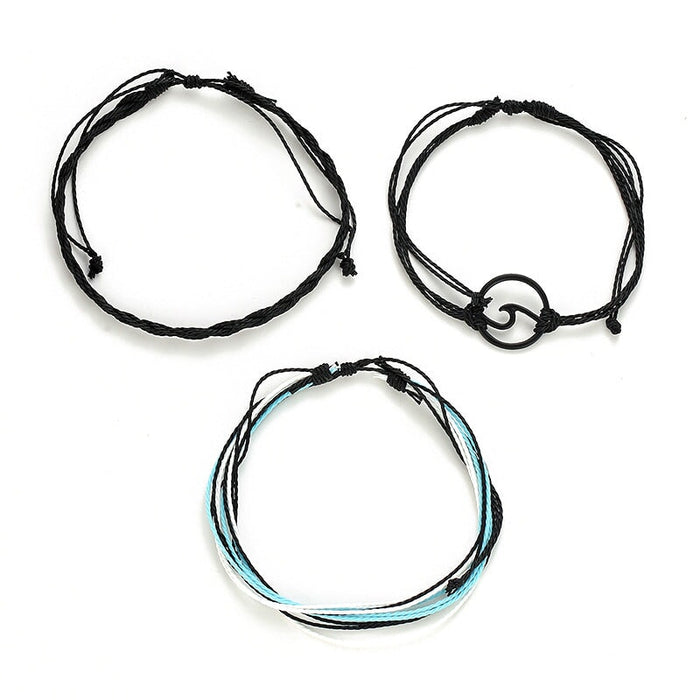 Wholesale Bohemian Ethnic Cotton Thread Braided Bracelet JDC-BT-A026 Bracelet 妙雅 Wholesale Jewelry JoyasDeChina Joyas De China