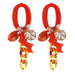 Wholesale Bohemian exaggerated Earrings JDC-ES-KQ135 Earrings JoyasDeChina bright red Wholesale Jewelry JoyasDeChina Joyas De China